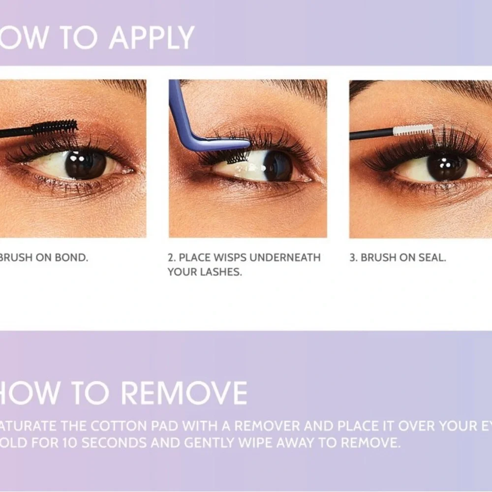 💜🆕💜KISS Products Falscara Lash Clusters Bond & Seal Overnighter Long Wear Sealer
